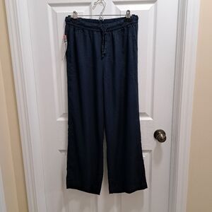 Splendid Wide Leg Crop Pant Blue Women's Size Medium Lightweight Pants NWT